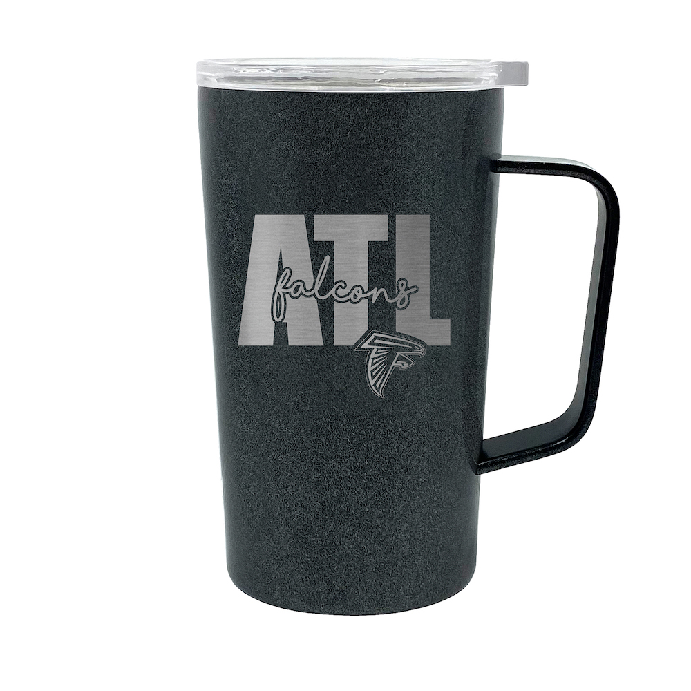 Atlanta Falcons 18 oz HUSTLE Travel Mug - ONYX