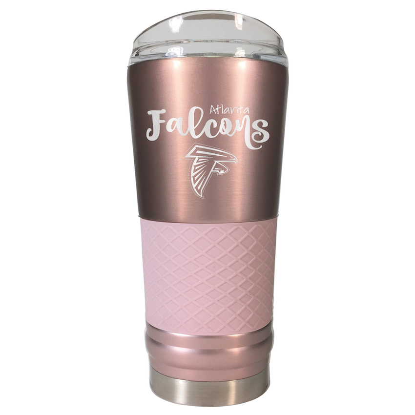 Atlanta Falcons 24 oz Rose Gold Draft Travel Tumbler