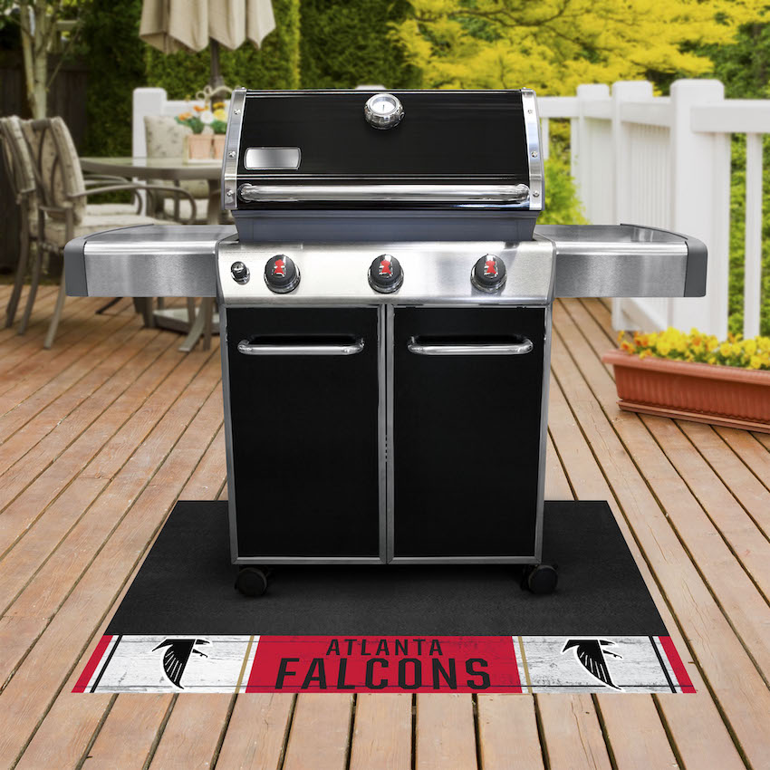 Atlanta Falcons Vintage NFL Grill Mat Throwback Logo