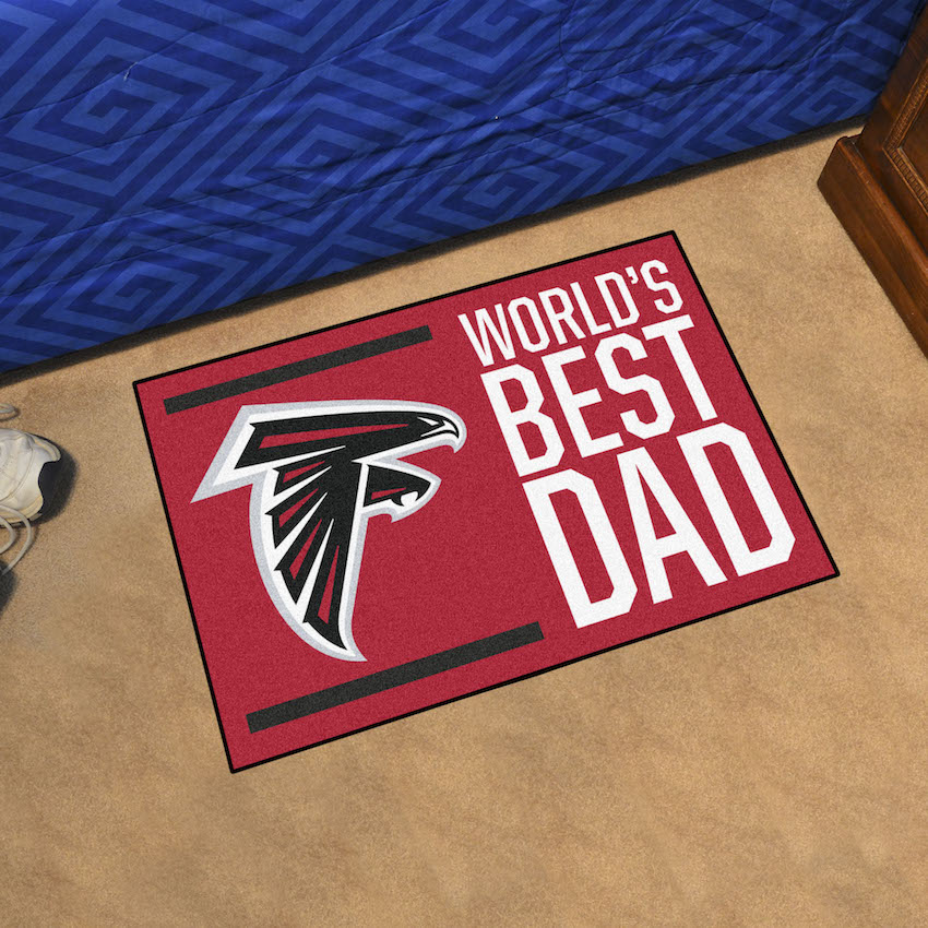 Atlanta Falcons 20 x 30 WORLDS BEST DAD Floor Mat