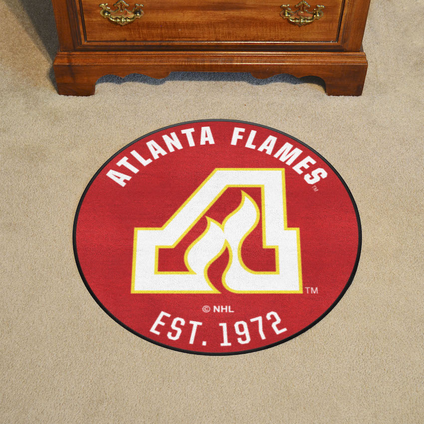 Atlanta Flames Vintage Roundel Mat - Throwback Logo