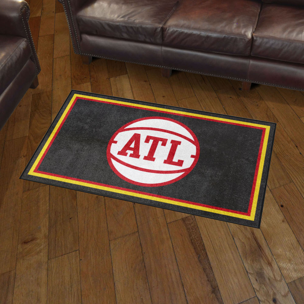 Atlanta Hawks 3x5 Area Rug - 2nd Logo