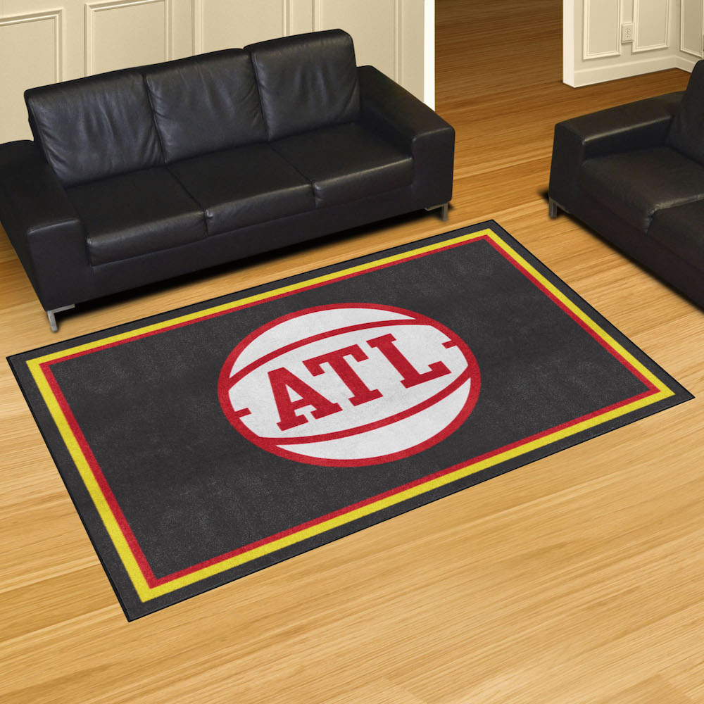 Atlanta Hawks 5x8 Area Rug - 2nd Logo