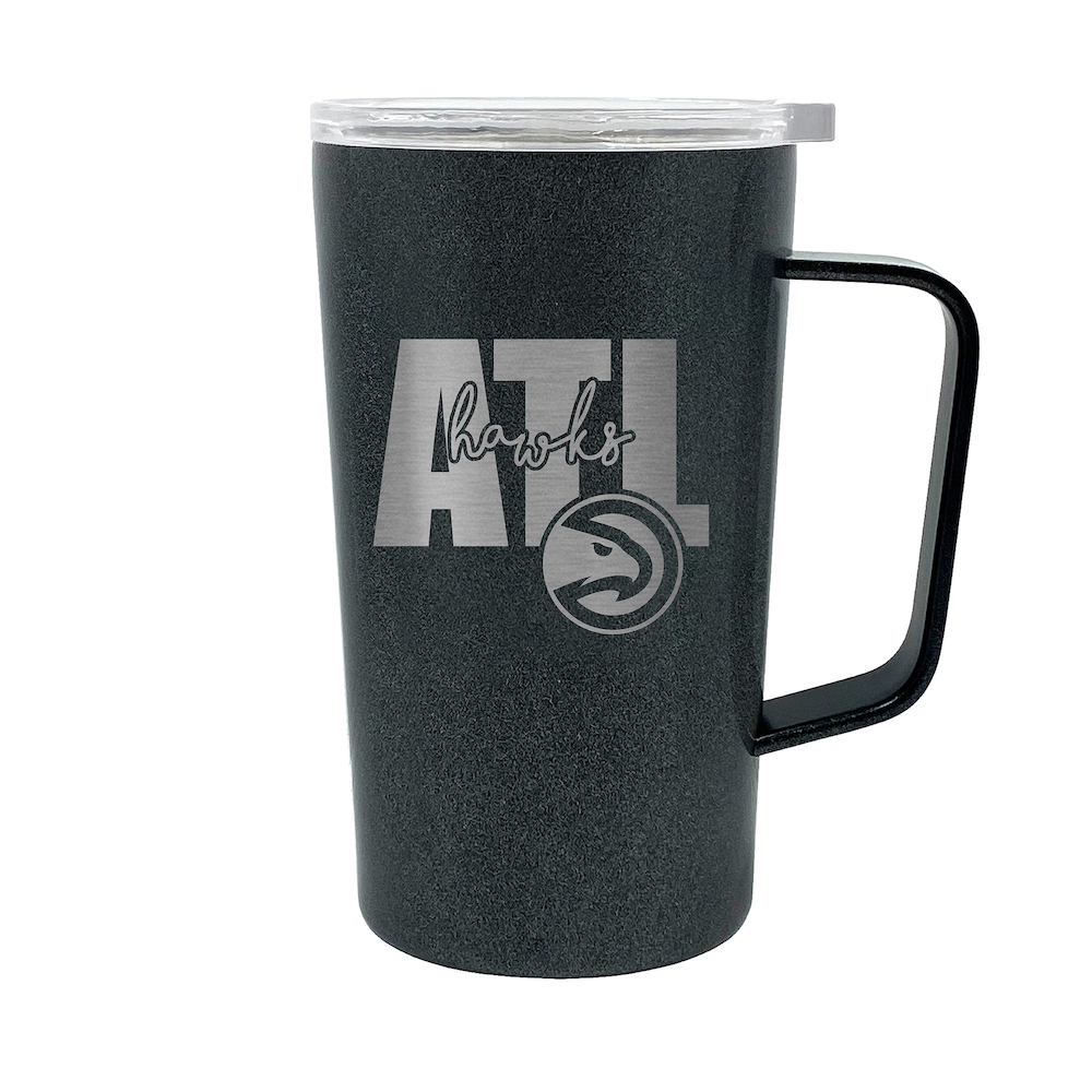 Atlanta Hawks 18 oz HUSTLE Travel Mug - ONYX