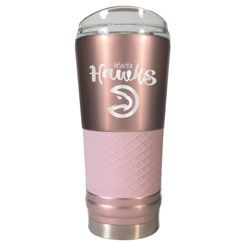 Atlanta Hawks 24 oz Rose Gold Draft Travel Tumbler