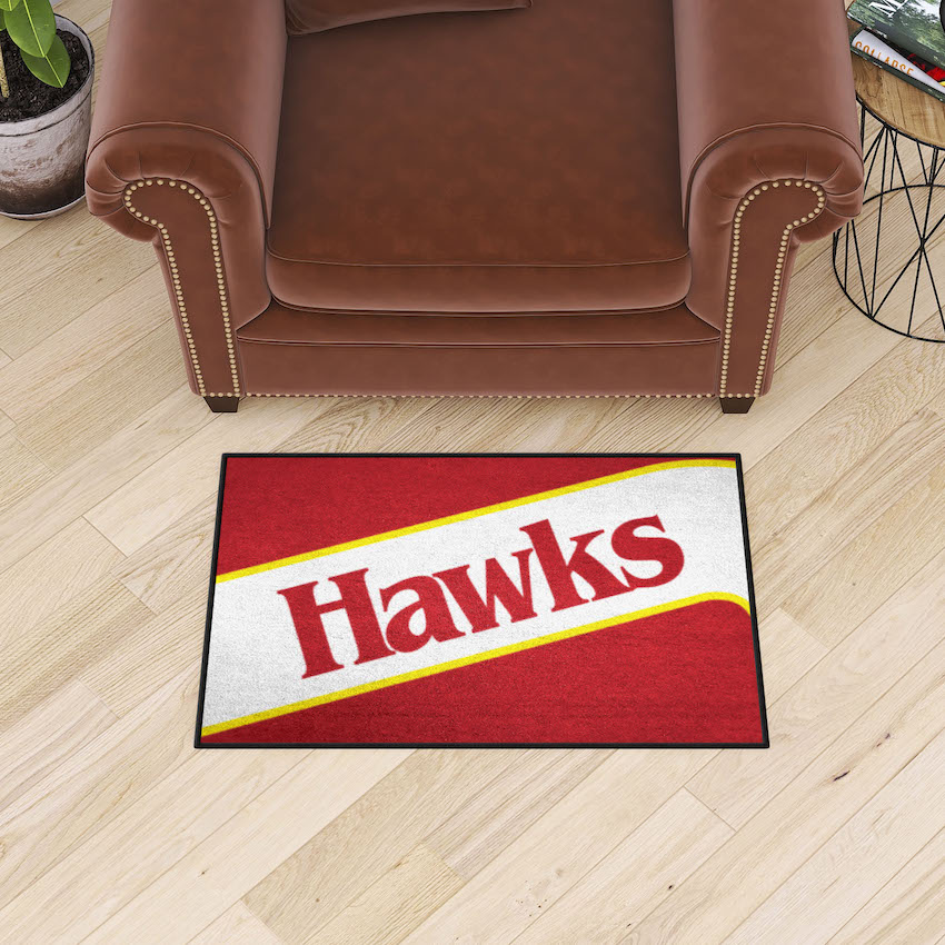 Atlanta Hawks Vintage 20 x 30 STARTER Floor Mat - Throwback NAME