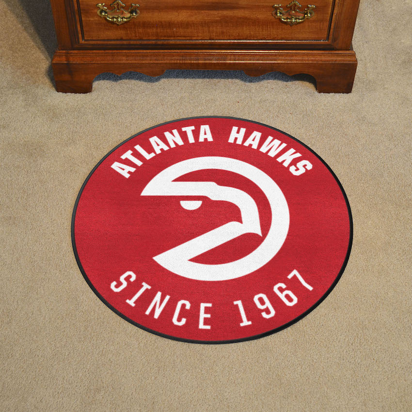 Atlanta Hawks Vintage Roundel Mat - Throwback Logo