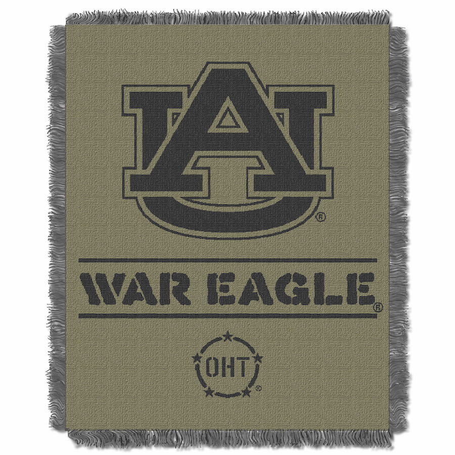 Auburn Tigers OHT Rank Jacquard Throw Blanket