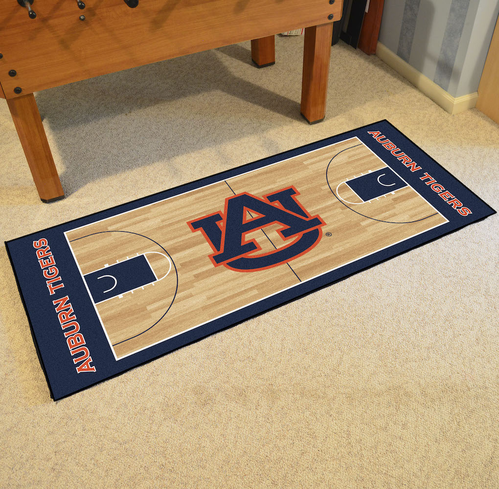 Auburn Tigers 30 x 72 Basketball Court Carpet Runner