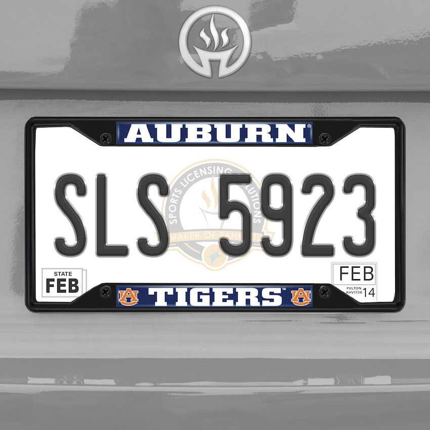 Auburn Tigers Black License Plate Frame