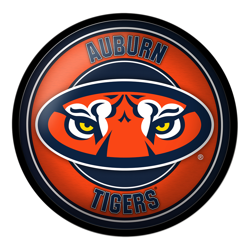 Auburn Tigers TIGER EYES Modern Disc Wall Sign