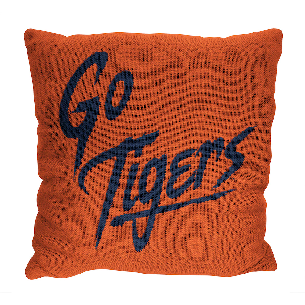 Auburn Tigers Double Sided INVERT Woven Pillow