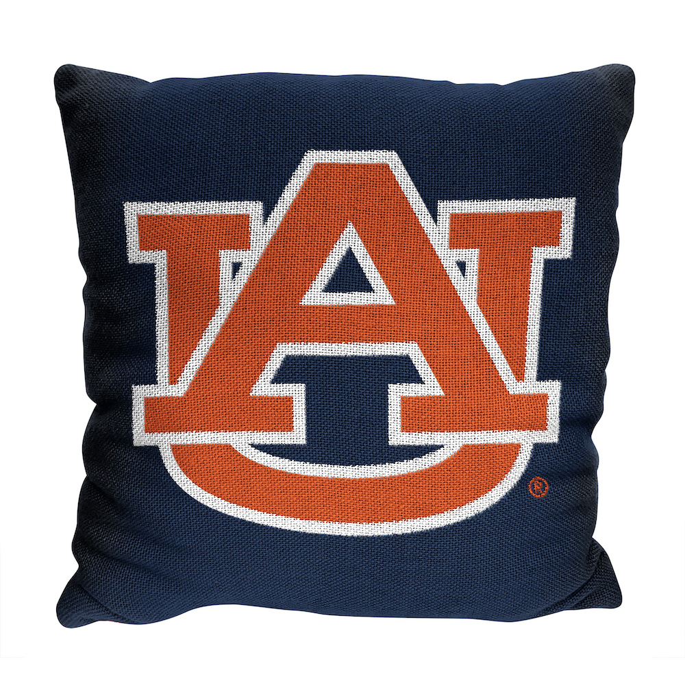 Auburn Tigers Double Sided INVERT Woven Pillow