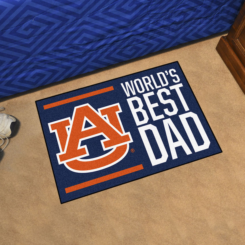 Auburn Tigers 20 x 30 WORLDS BEST DAD Floor Mat