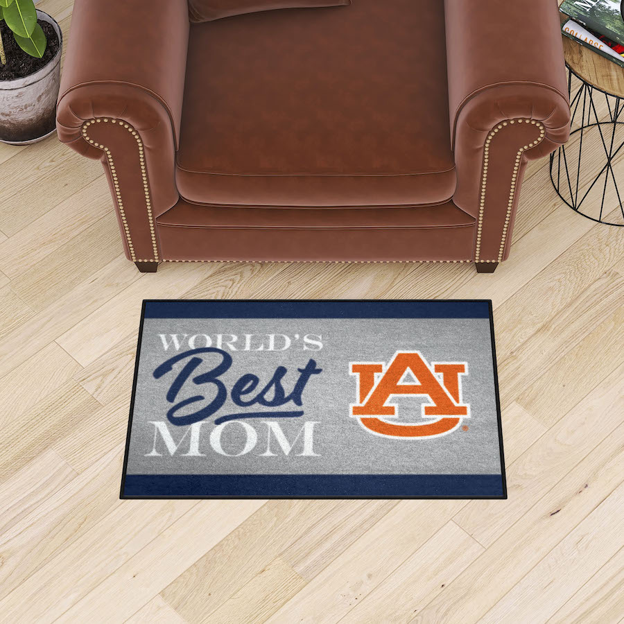 Auburn Tigers 20 x 30 WORLDS BEST MOM Floor Mat