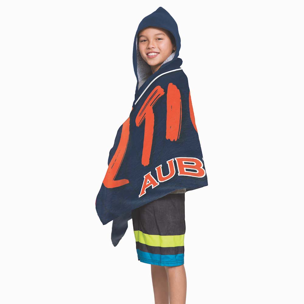 Auburn Tigers Youth Hooded Beach Towel