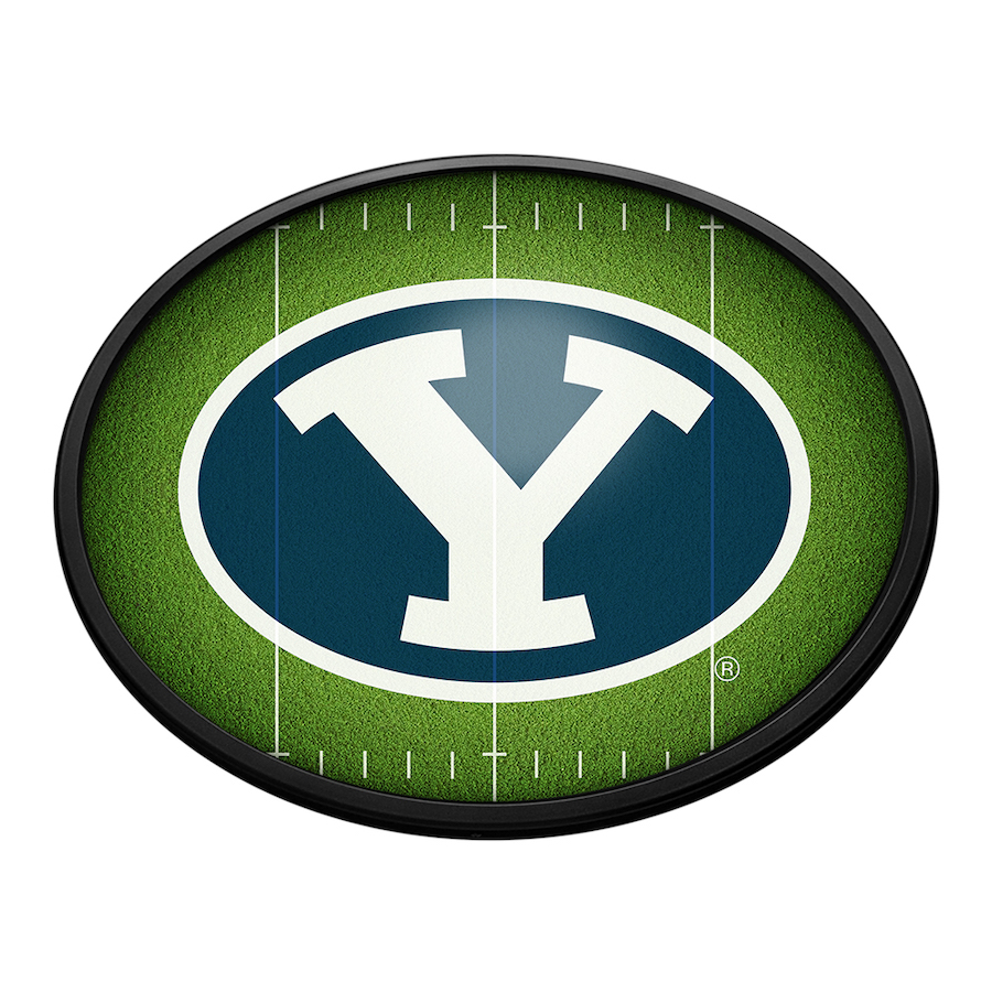 BYU Cougars ON THE 50 Slimline LED Wall Sign ~ OVAL