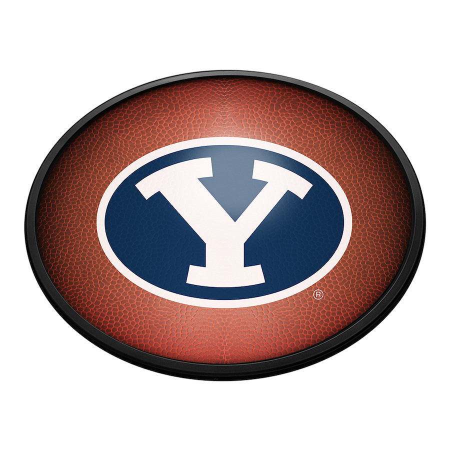 BYU Cougars PIGSKIN Slimline LED Wall Sign ~ OVAL