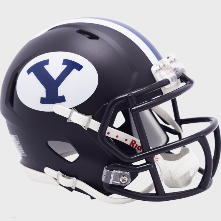 BYU Cougars NCAA Mini SPEED Helmet by Riddell - NAVY