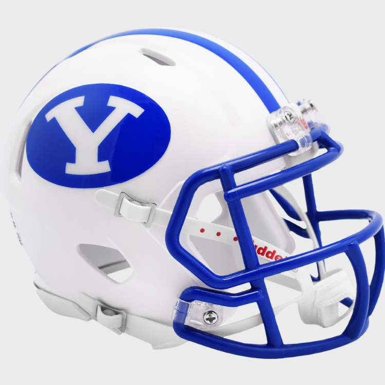 BYU Cougars NCAA Mini SPEED Helmet by Riddell - WHITE