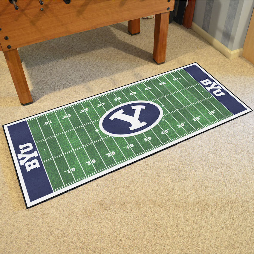BYU Cougars 30 x 72 Football Field Carpet Runner