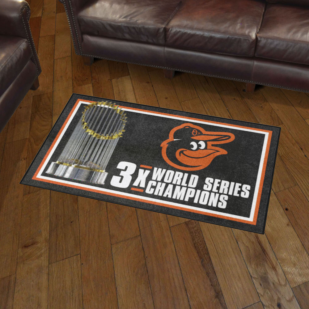 Baltimore Orioles 3 x 5 DYNASTY Area Rug