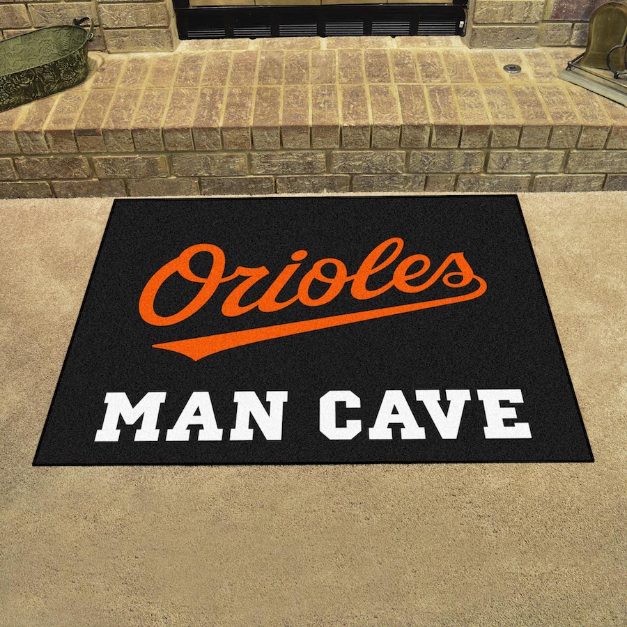 Baltimore Orioles ALT LOGO ALL STAR 34 x 45 MAN CAVE Floor Mat