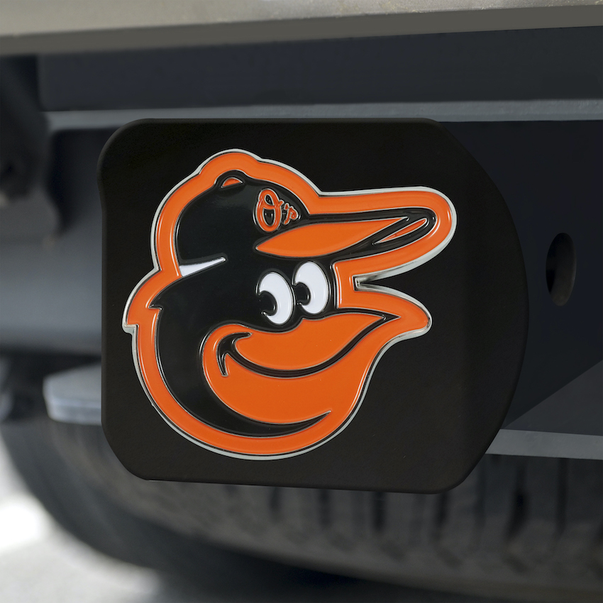 Baltimore Orioles Black and Color Trailer Hitch Cover