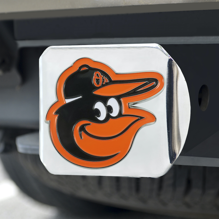 Baltimore Orioles Color Chrome Trailer Hitch Cover