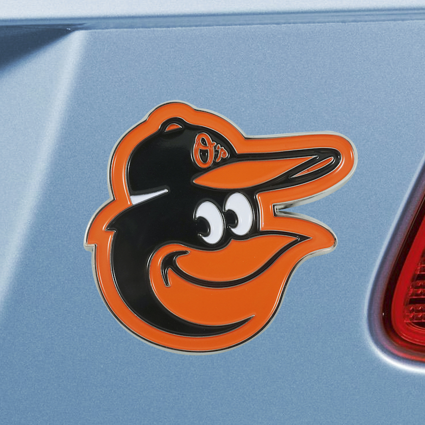 Baltimore Orioles Color Metal Auto Emblem