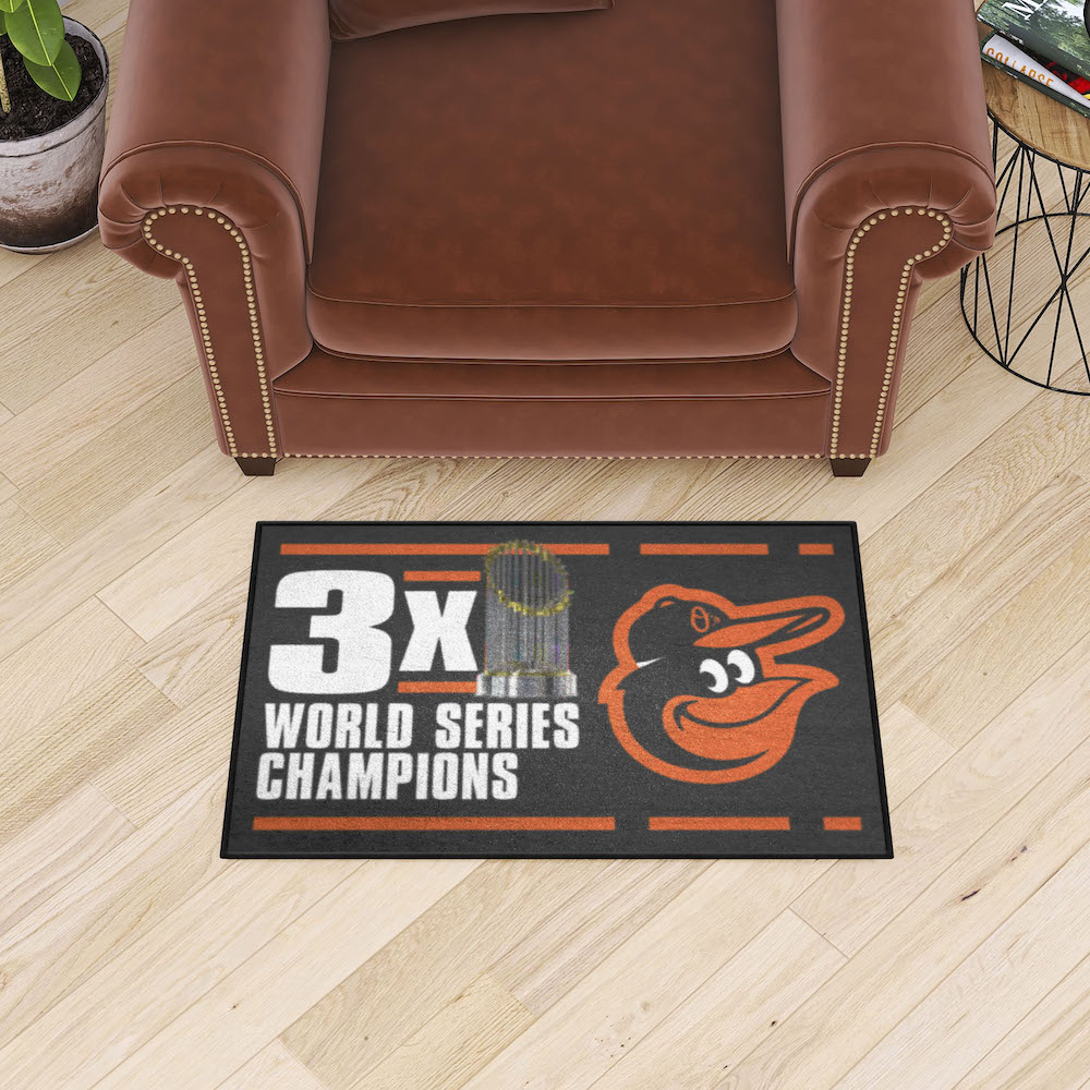 Baltimore Orioles DYNASTY Floor Mat - 20 x 30 inch Starter style