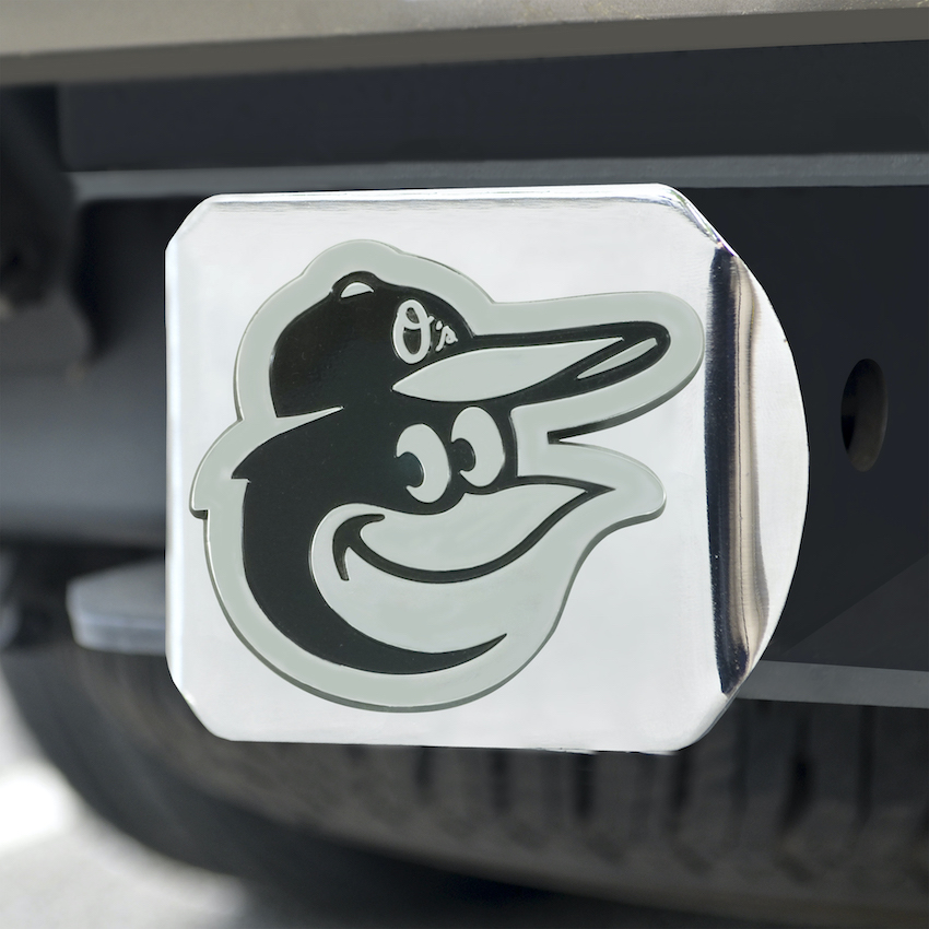 Baltimore Orioles Chrome Trailer Hitch Cover