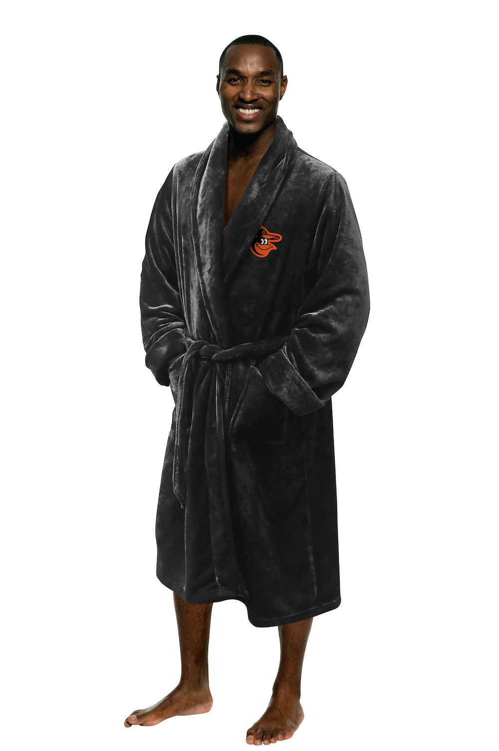 Baltimore Orioles Mens Silk Touch Bath Robe (L/XL)