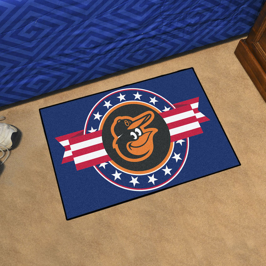 Baltimore Orioles 20 x 30 PATRIOTIC Starter Floor Mat
