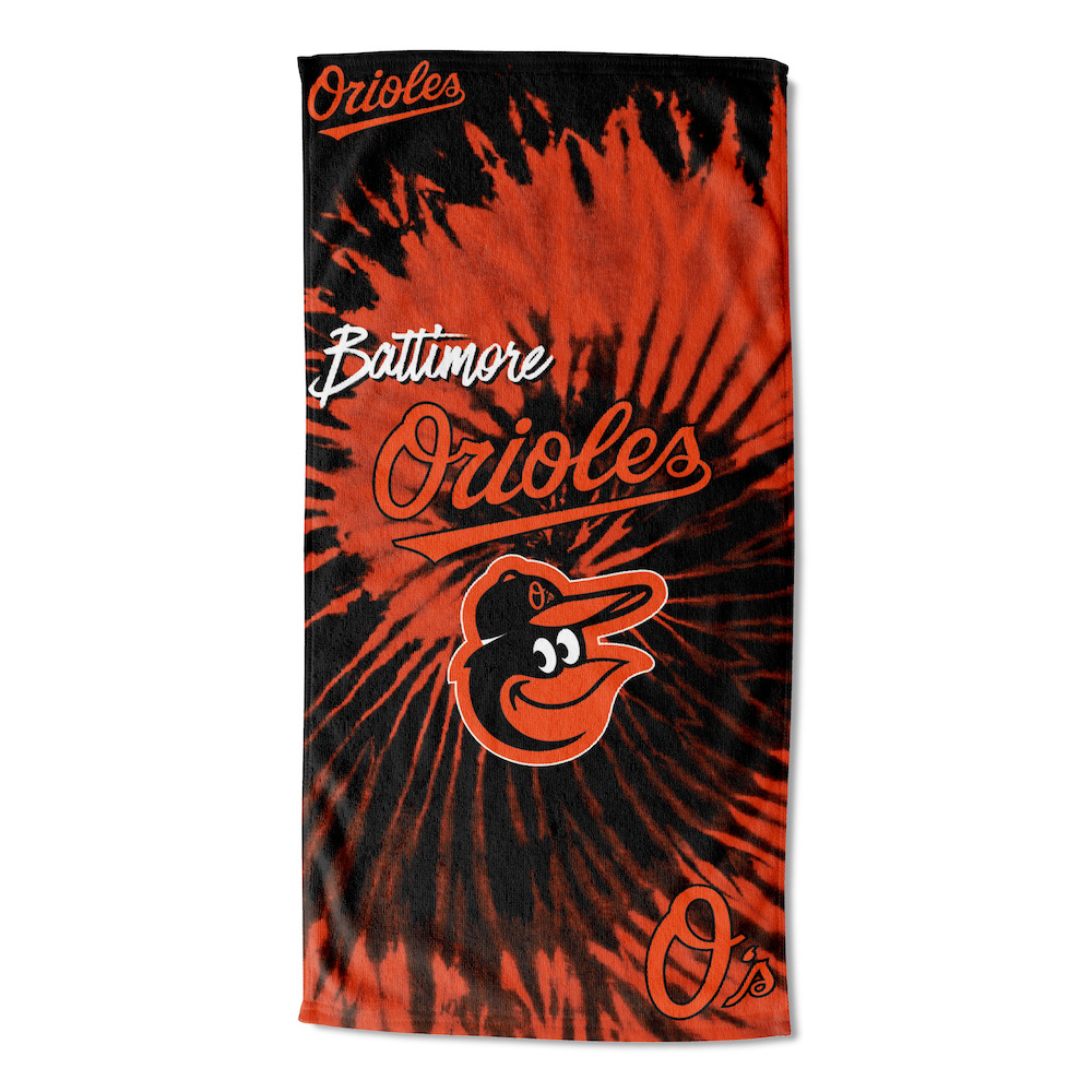 Baltimore Orioles Pyschedelic 30x60 Beach Towel