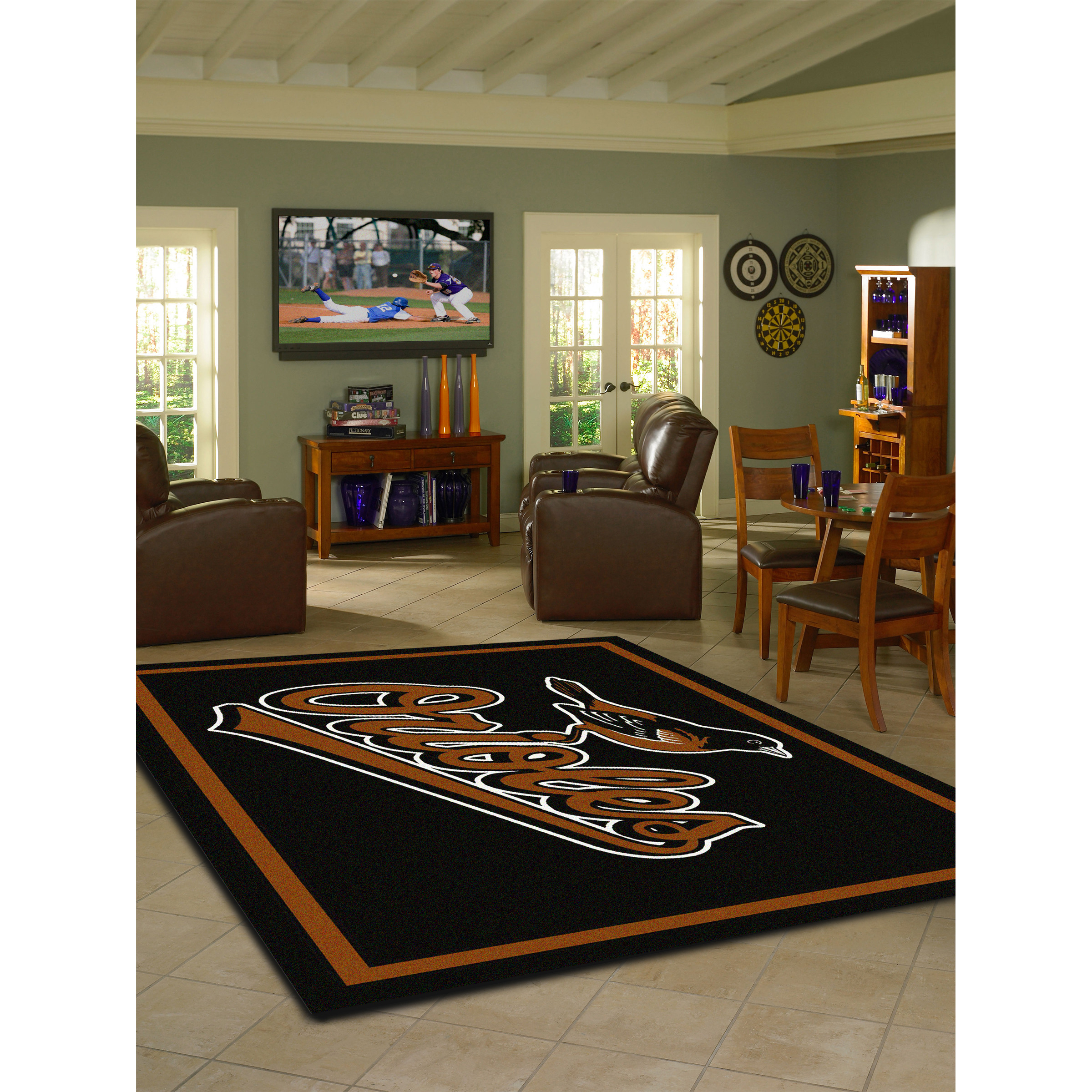 Baltimore Orioles 4 X 6 SPIRIT Rug