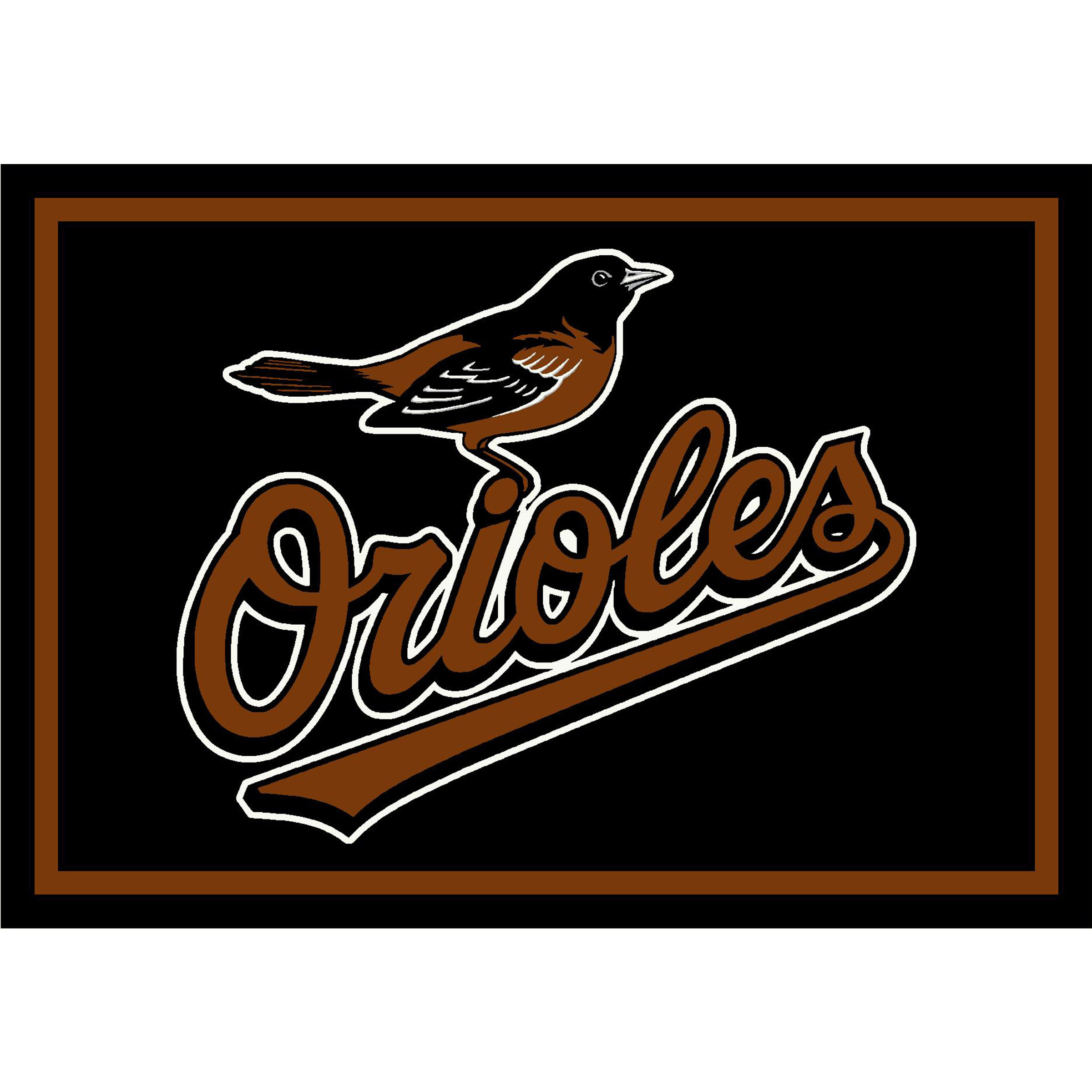 Baltimore Orioles 4 X 6 SPIRIT Rug