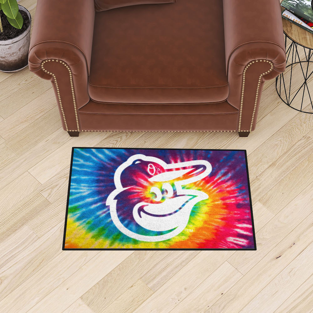 Baltimore Orioles TIE-DIE 20 x 30 Starter Floor Mat