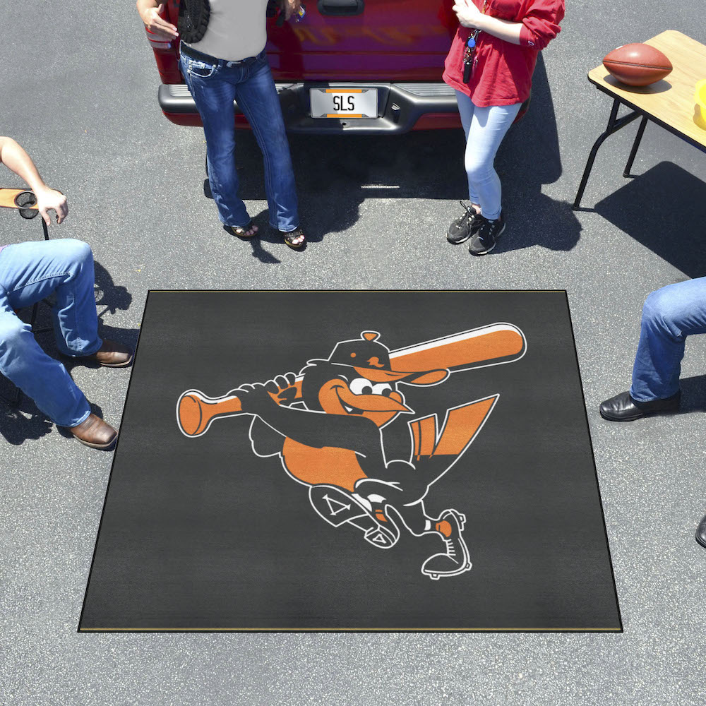 Baltimore Orioles MLBCC Vintage TAILGATER 60 x 72 Rug Throwback Logo