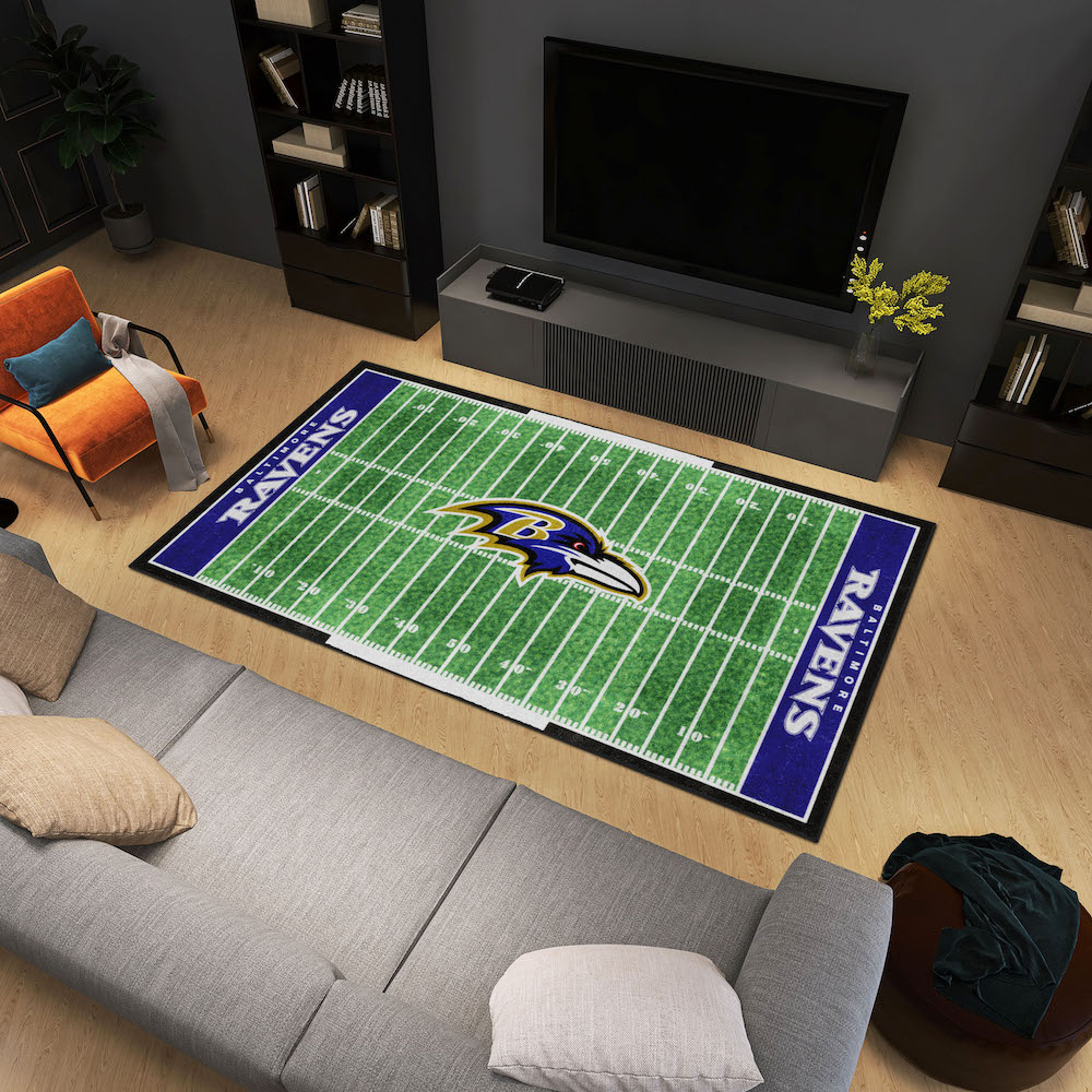 Baltimore Ravens 6x10 Ft Ultra Plush Area Rug