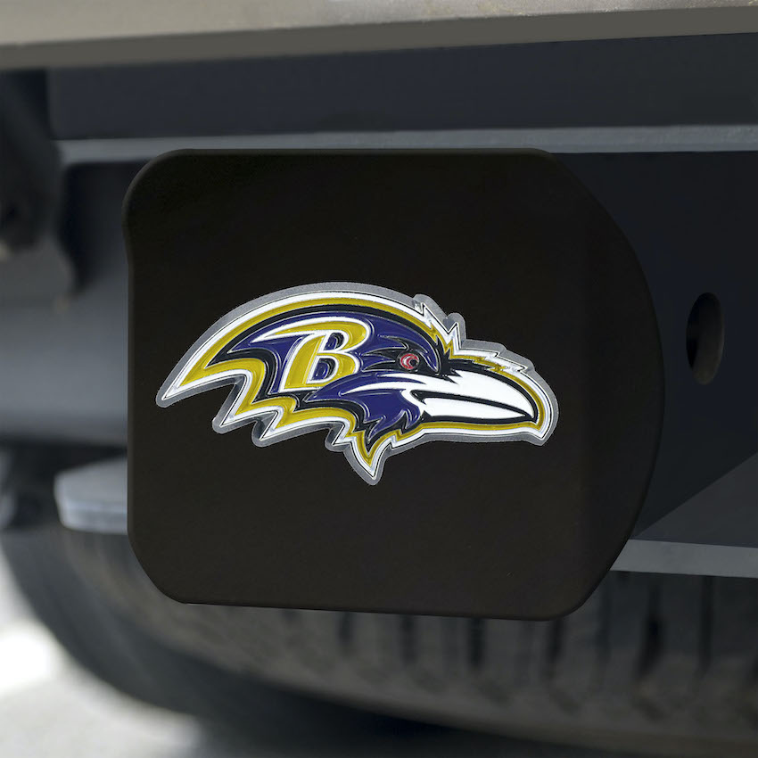 Baltimore Ravens Black and Color Trailer Hitch Cover