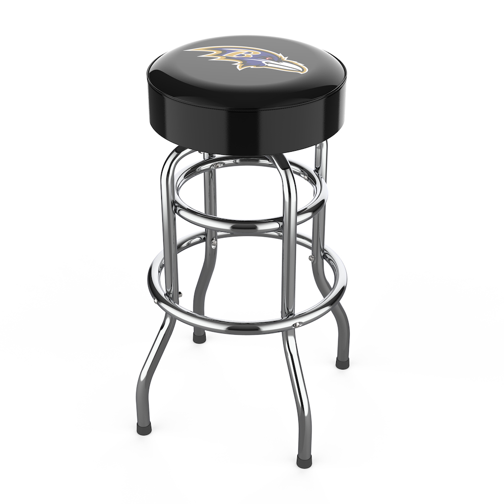 Baltimore Ravens Chrome Bar Stool