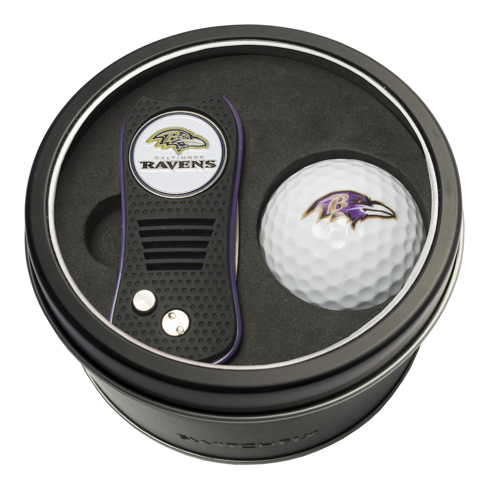 Baltimore Ravens Switchblade Divot Tool and Golf Ball Gift Pack