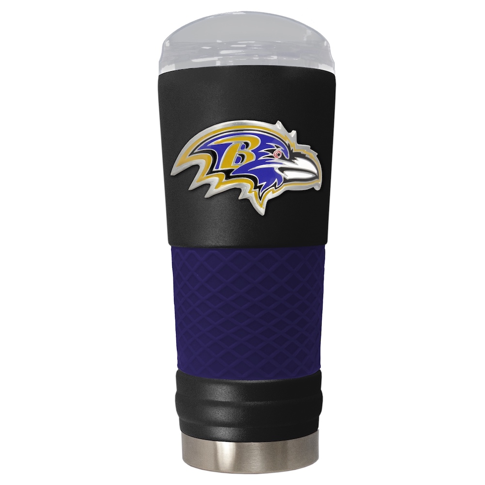 Baltimore Ravens 24 oz DRAFT SERIES NFL Powder Coated Insulated Travel Tumbler