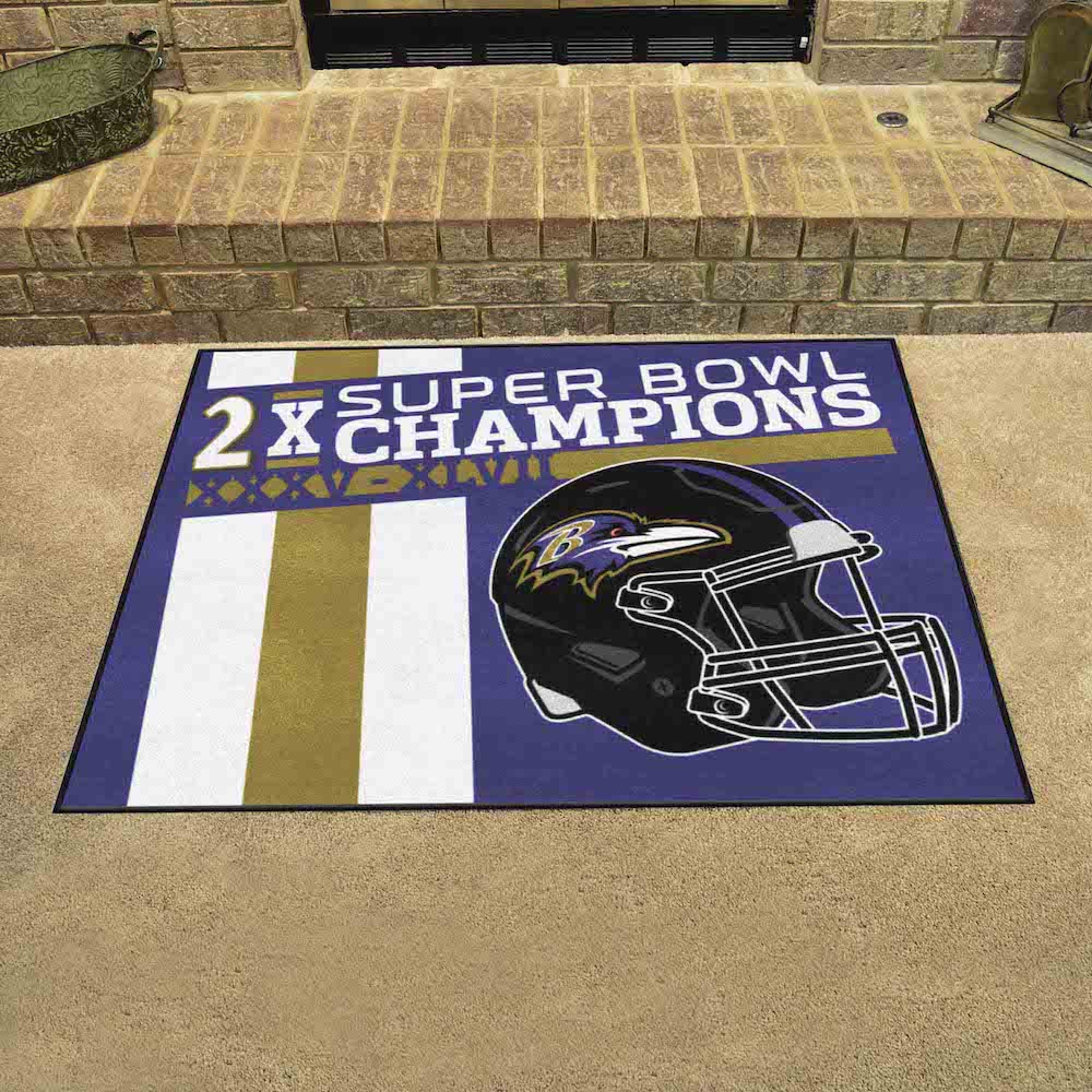 Baltimore Ravens DYNASTY Floor Mat - 34 x 43 inch All Star style