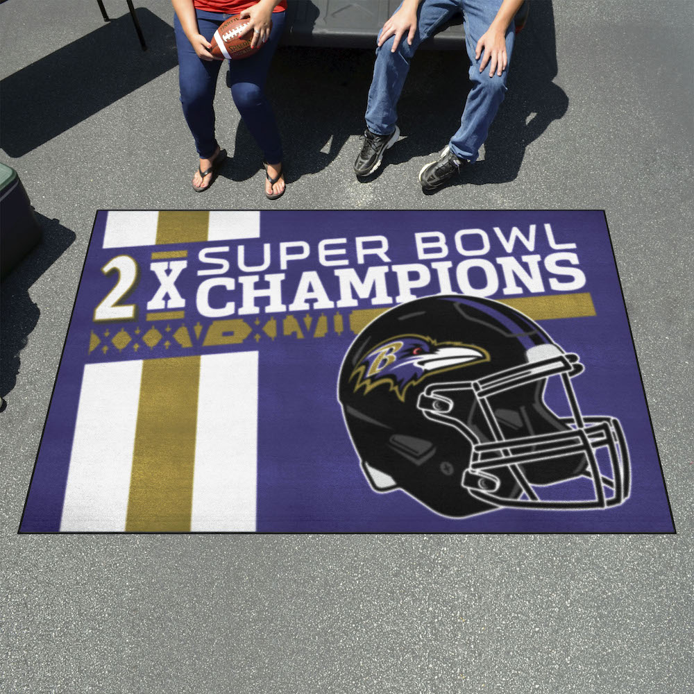 Baltimore Ravens DYNASTY Floor Mat - 60 x 96 inch Ultimat style