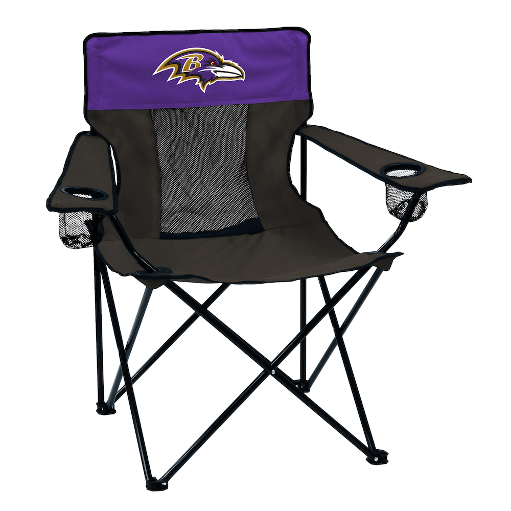 Baltimore Ravens ELITE logo folding camp style chair