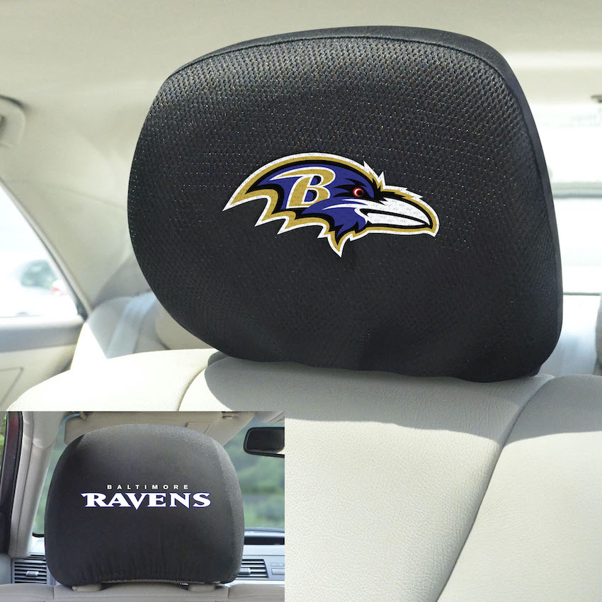 Baltimore Ravens Head Rest Covers