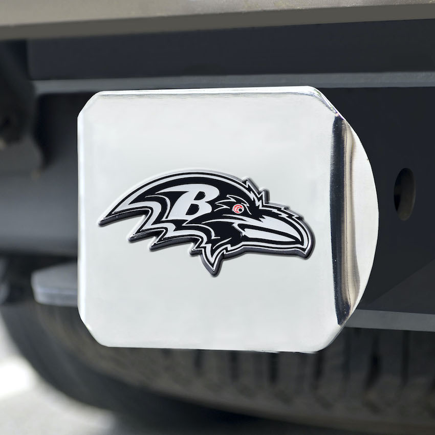 Baltimore Ravens Chrome Trailer Hitch Cover