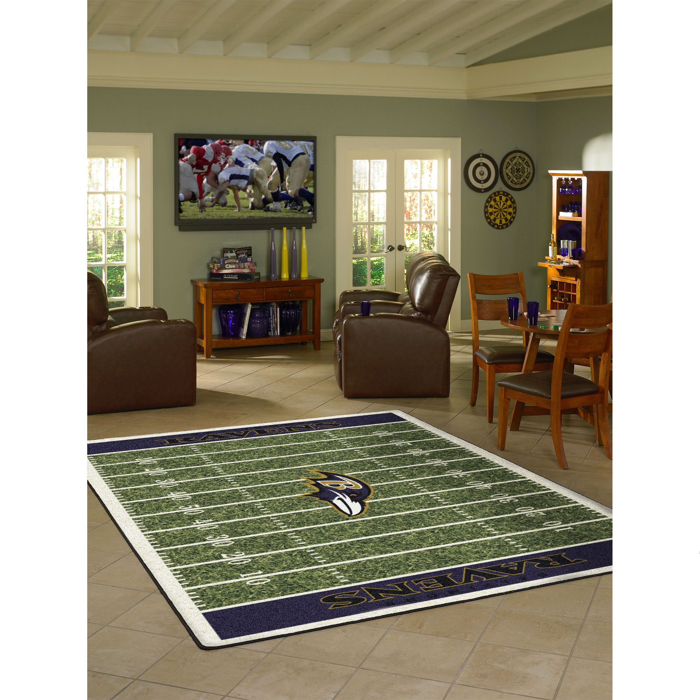 Baltimore Ravens 4 X 6 HOMEFIELD Rug